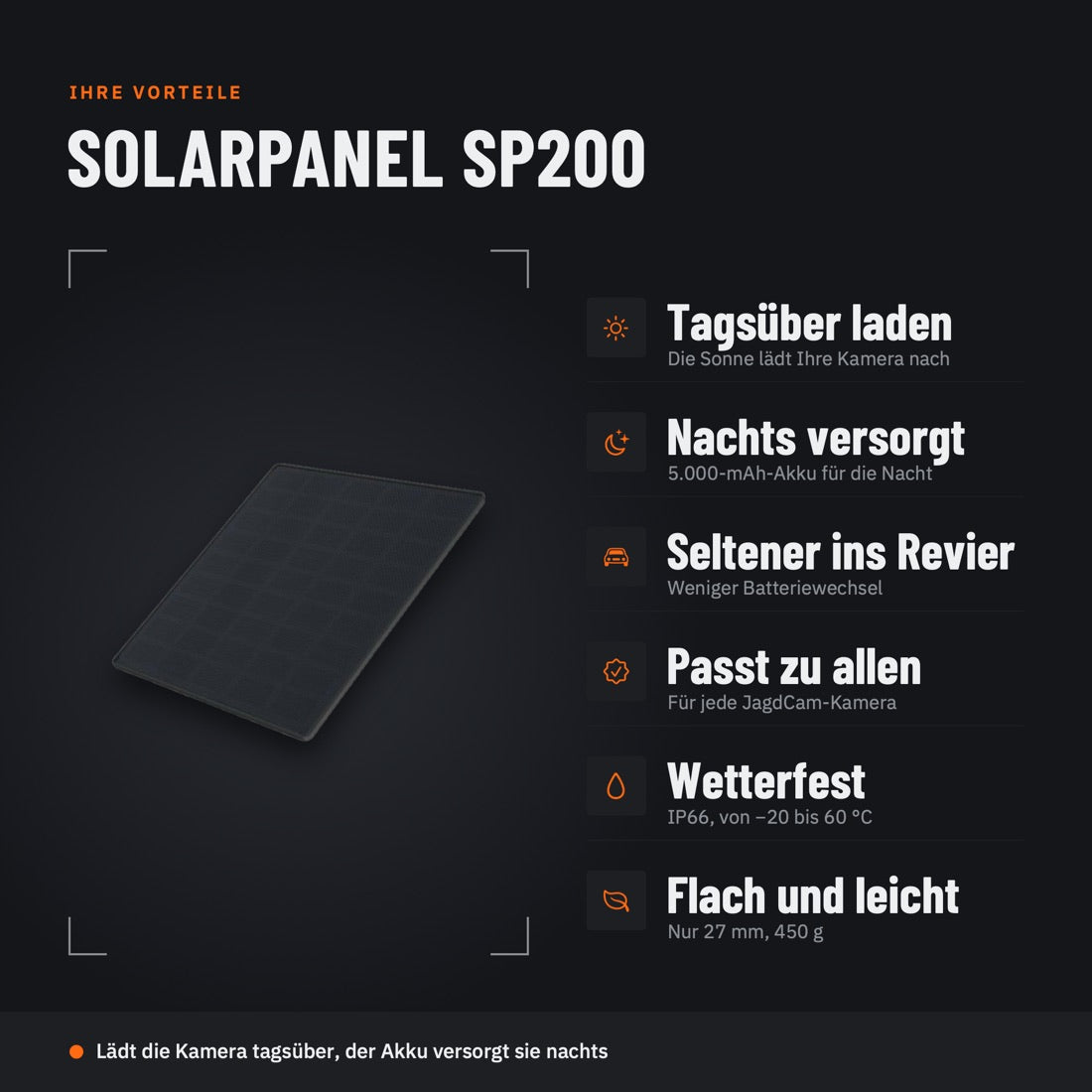 Ihre Vorteile mit dem Solarpanel SP200